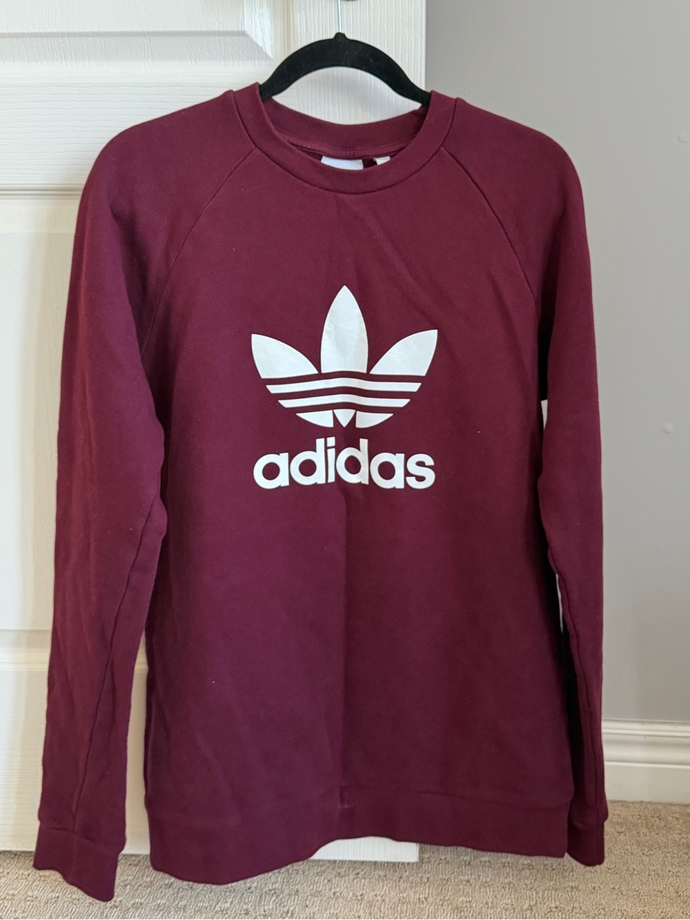 adidas Maroon Crewneck
